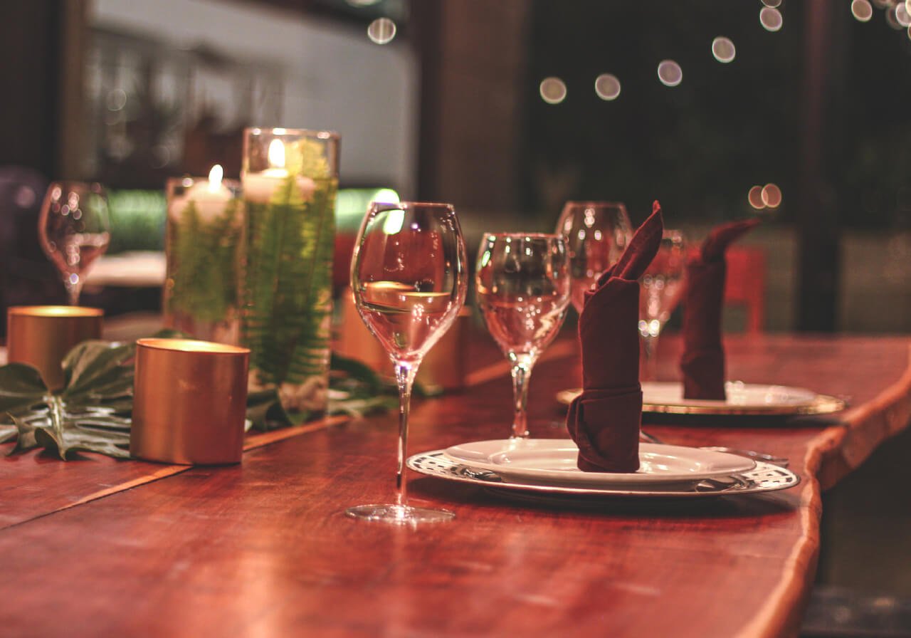 luxury christmas dinner in cobá