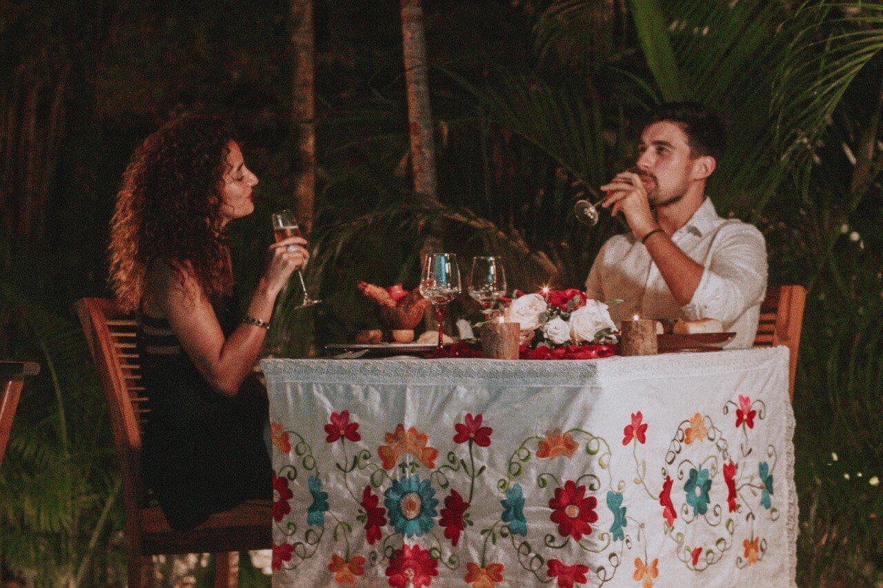 dinners and events in romantic restaurants near tulum