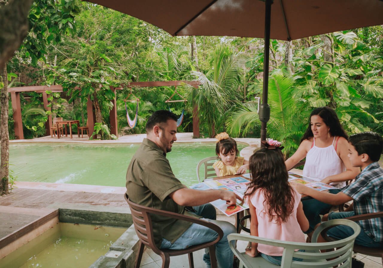 Restaurante para comer con niños en Tulum Cobá