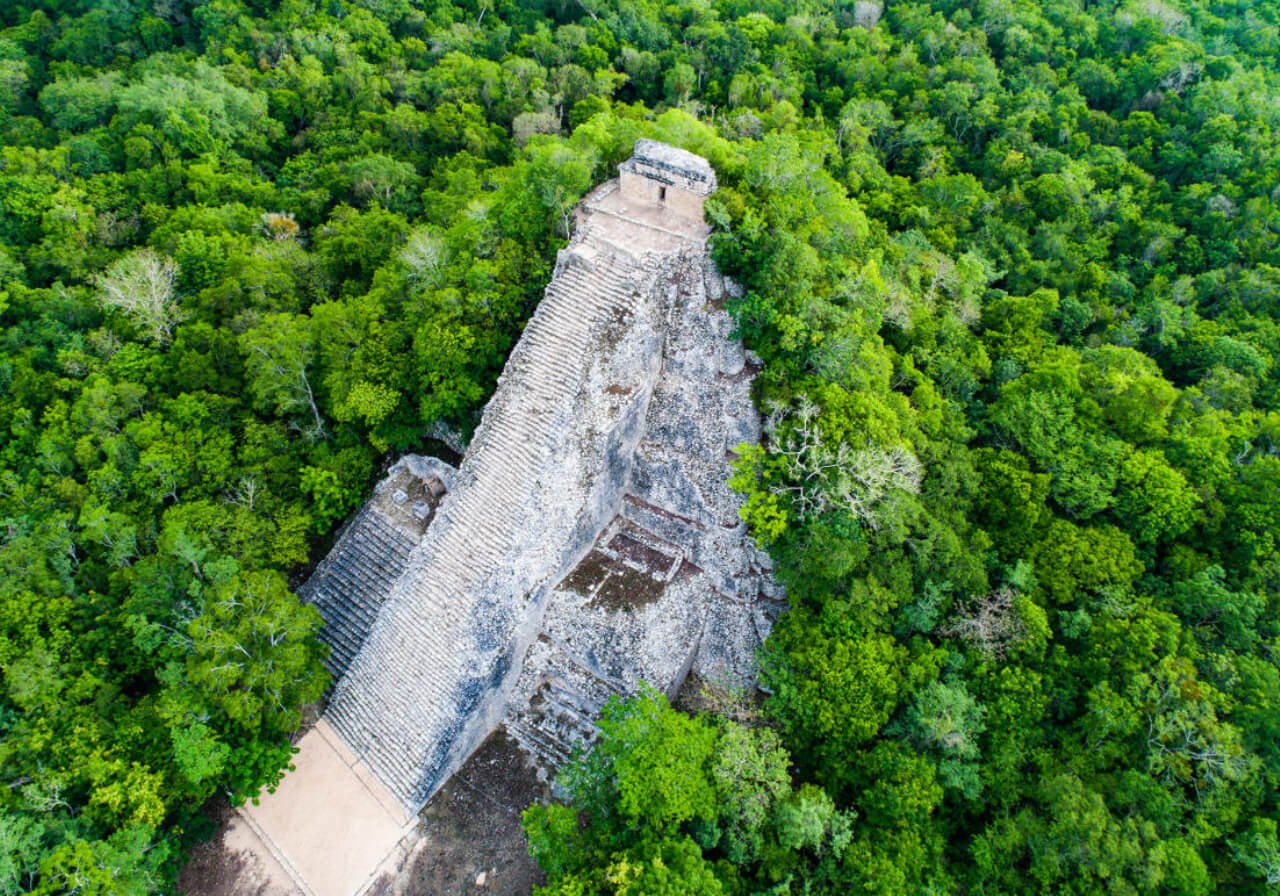 ruinas mayas en Cobá, ideal para un viaje de semana santa