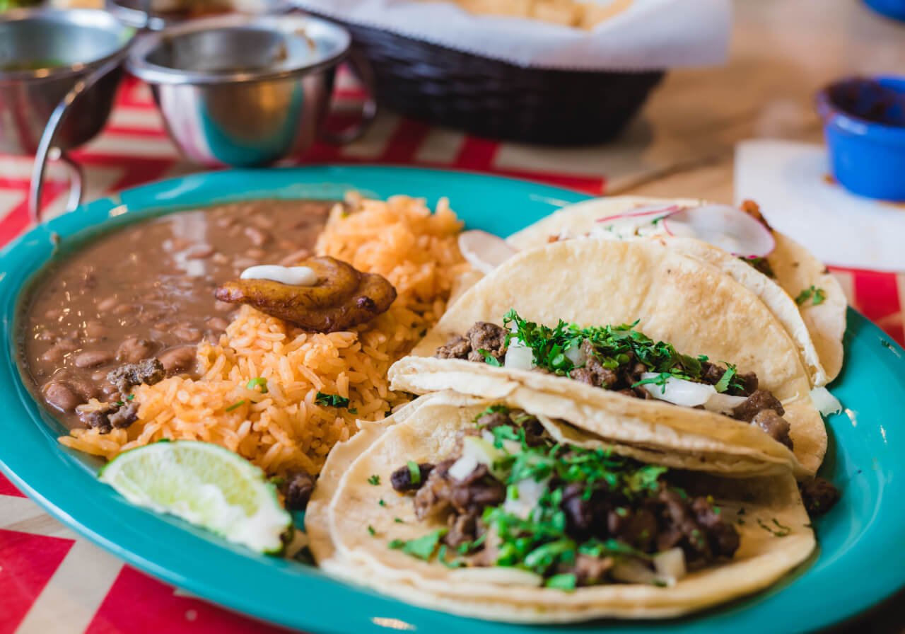Platillos para una fiesta mexicana tacos